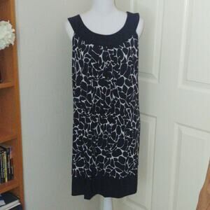 Glamour Sleeveless Geometric Pocketed Dress Sz. 12